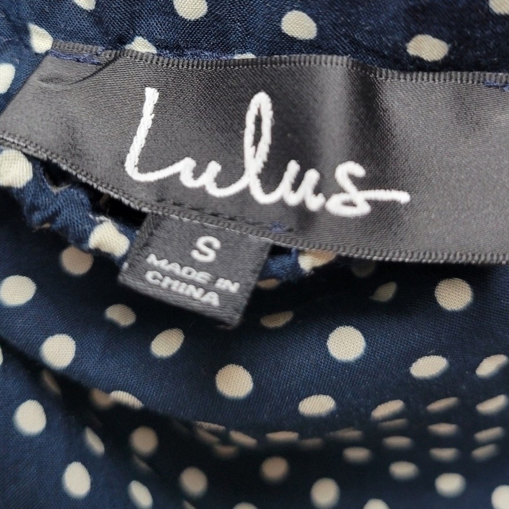 Lulus Off Shoulder Polka Dot Maxi Dress Small Coastal Wedding Guest Summer Retro - Picture 6 of 7